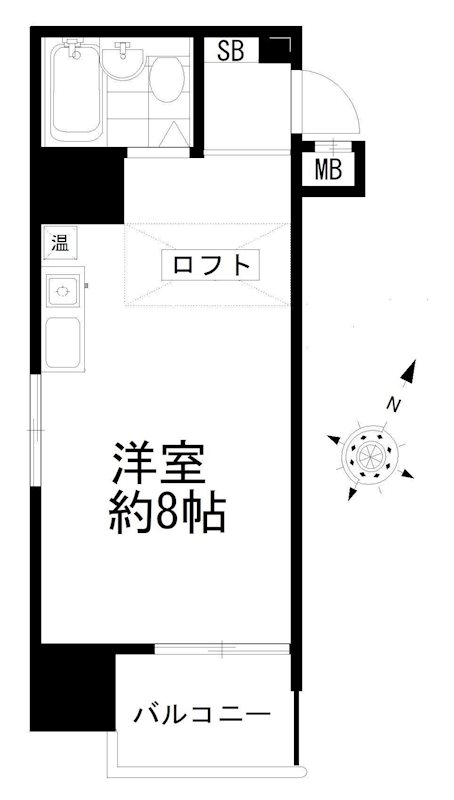 ロマネスク六本松第3 間取り