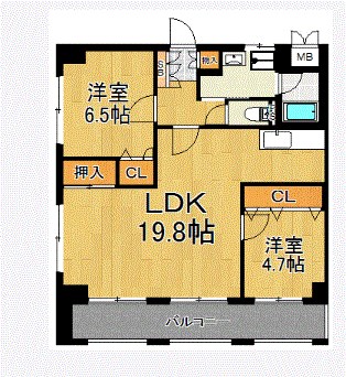シティコート中陽 間取り
