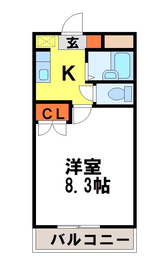 ウイングス学園通りN館 間取り※現状優先