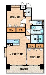ルシール筑紫通り 間取り