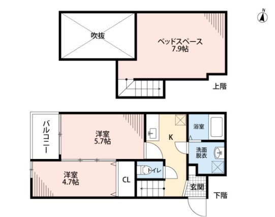 コンフォートベネフィスジオ貝塚駅前 間取り
