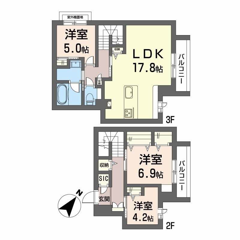 シャーメゾン大野城中央 間取り
