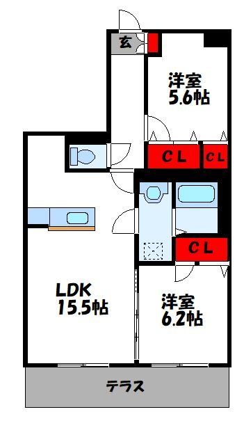アロース南里 間取り