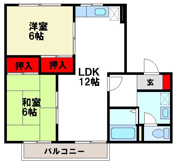 セジュール・レスポワール 1部屋は洋室にリフォームしてます。