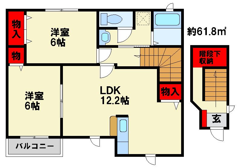 プラシードA 間取図