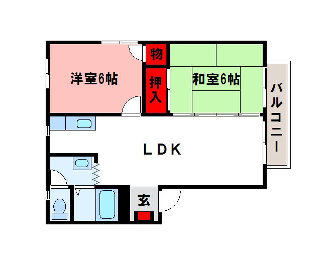 国分ハイツ 間取図