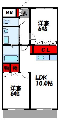 アルビレオB棟  間取り
