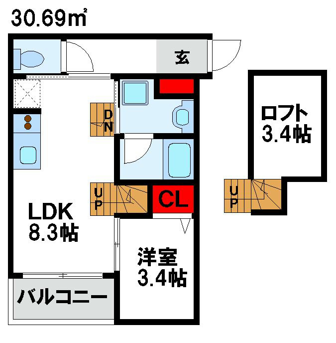 Bears03(ベアーズ) 間取り