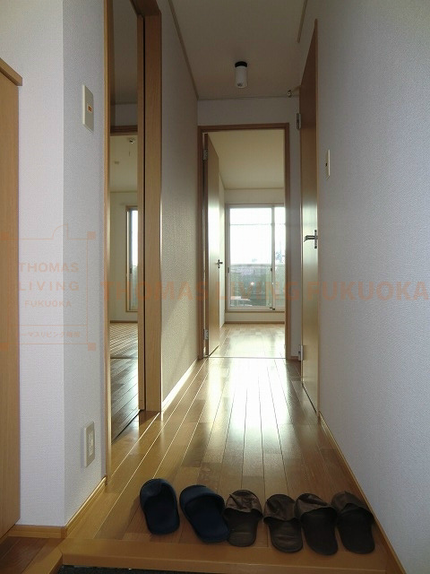 ディモア花見が丘 扉を閉めていただくとお部屋の中を隠していただけます。