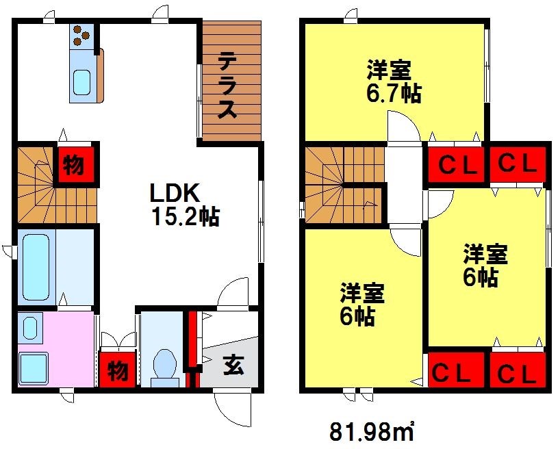 カシータ桜町   間取り