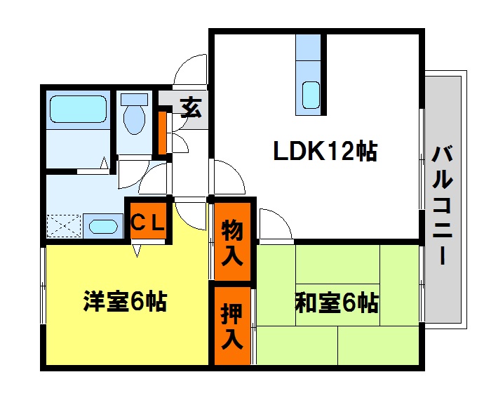 とののくら参番館 間取図　ファミリーさんにオススメです