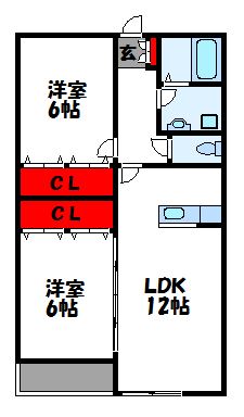 リムズTSUYAZAKI 間取図