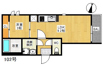 GRANDTIC　レジデンス野芥 間取り