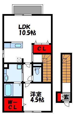 D-room陵厳寺 間取図