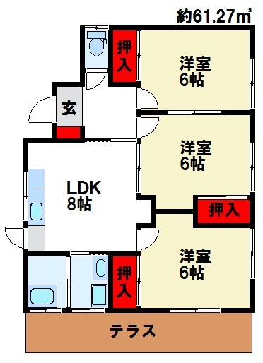 鬼木借家 筑紫野市・太宰府市の貸物件をお探しの方はトーマスリビングへ
