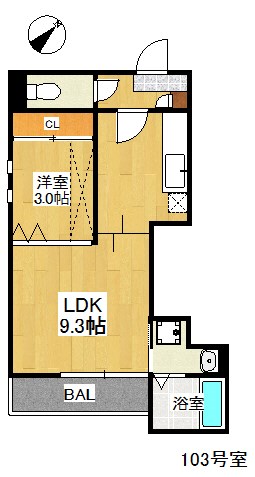 Grandtic室見南 間取り