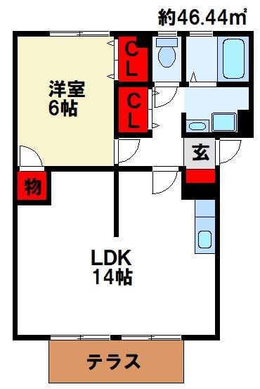 イーハトーヴKN 間取り図　リフォーム済み