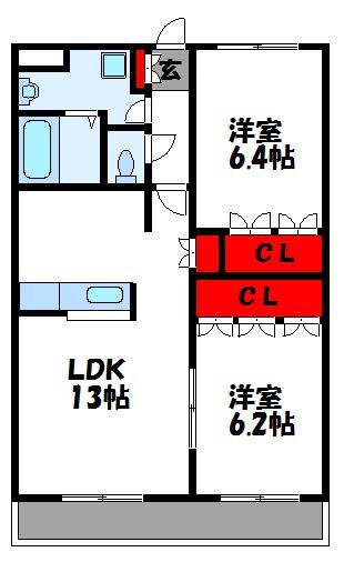 シーサイドヒルズHK-Ⅱ 間取り