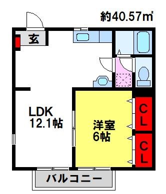 CASA古野 ※反転間取り