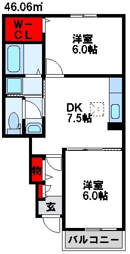 CROWN　VILLA　Ⅰ 間取り
