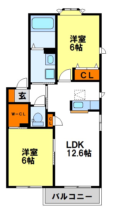 ラ　フォーンⅠ 2F角部屋に空きがでました