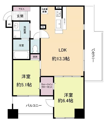 グランパーク天神 間取り