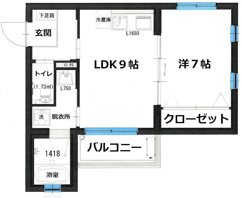 パークサイド六本松Ⅱ 間取り