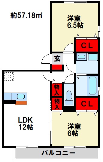 グリーンパーク・シャンテ 間取り図
