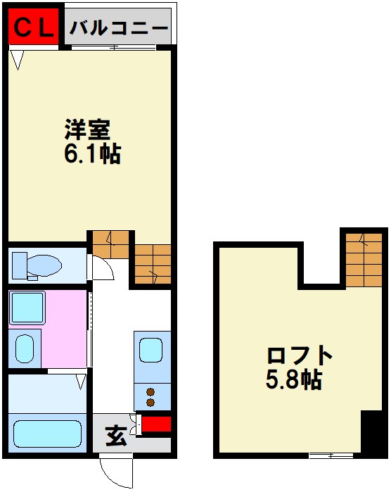 シャレオ二日市中央 間取り