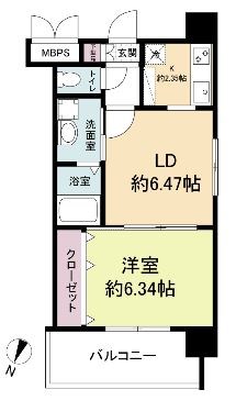 レジディア天神 間取り