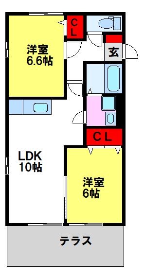 サンライズ吉松Ⅰ 間取り