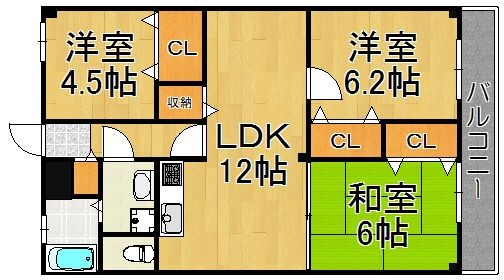ST百道スイーツ 間取り