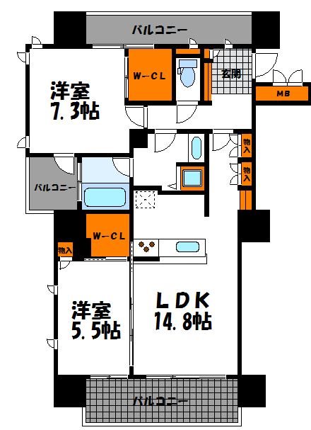 グランドメゾン警固 間取り