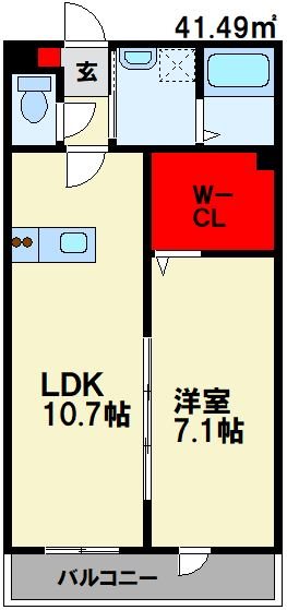 emigrand-HK楽市（エミグランドHK楽市） 間取り