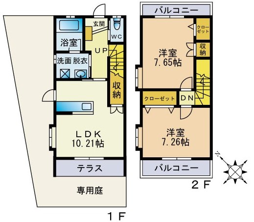 アルカンシェルB 間取り図