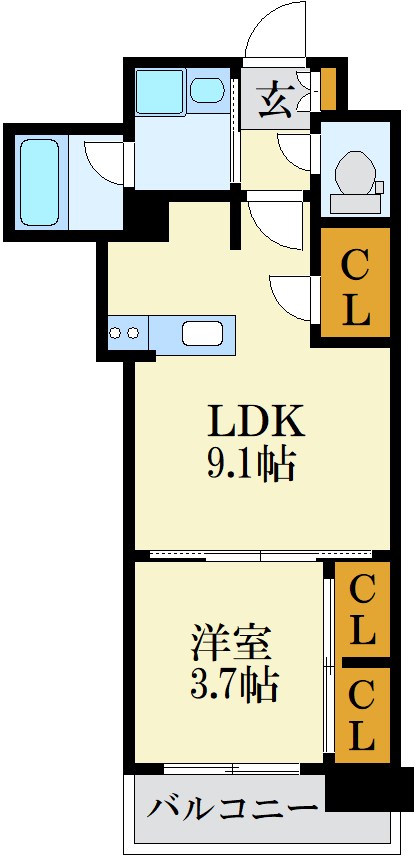 RJRプレシア百年橋 間取り