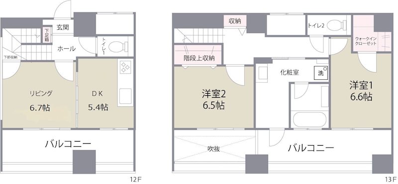福岡県福岡市博多区比恵町13-3 間取り