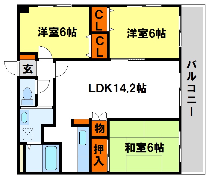 セントラルビュー英 間取り図