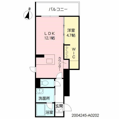 ville village大名　A棟 間取り