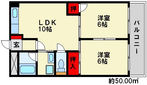 メゾン・ド・ファミーユ 間取図　※現状優先