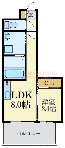 ヴィラージュ天神 間取り