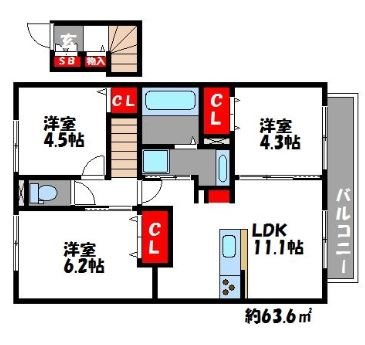 D-room三苫 間取り
