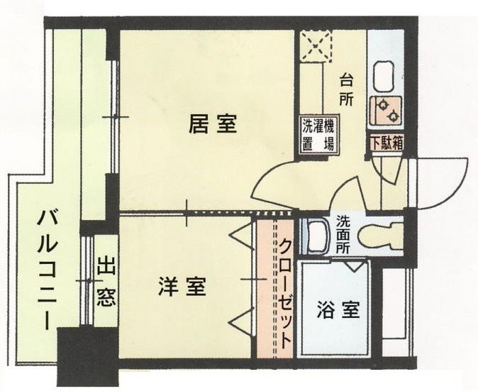 エステートモア薬院シャンブル 間取り