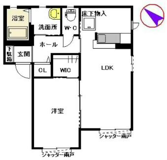 コーポポラリス 間取り図です。