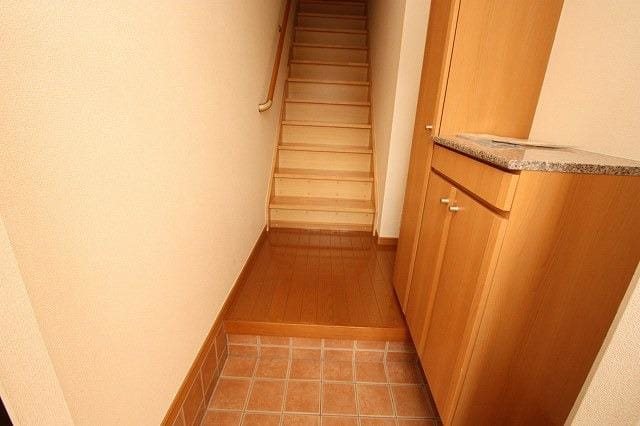 クレールS シューズボックス付きの玄関です。