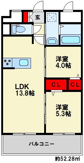 エルグランド春日 間取り　※現状優先