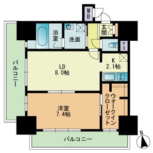 RJRプレシア吉塚駅前 間取