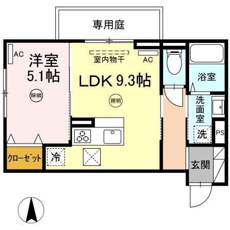 D-room樋井川３丁目 間取り