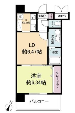 レジディア天神 間取り
