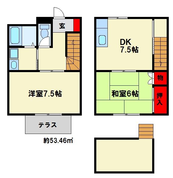 一急八休舎 間取り　※現状優先